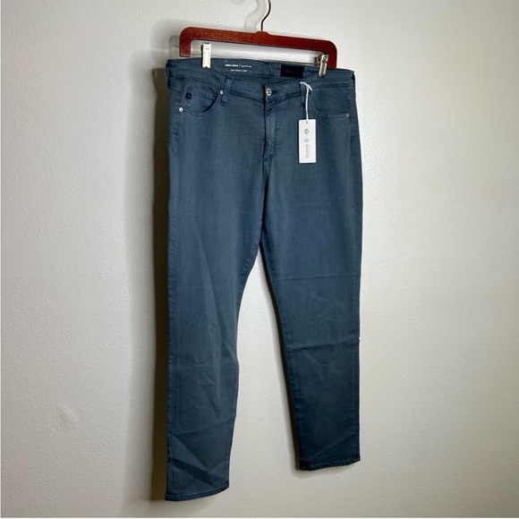 NWT AG Prima Ankle Ciagrette Leg Jean Blue Gray Size 33 Plus Size - Picture 4 of 11